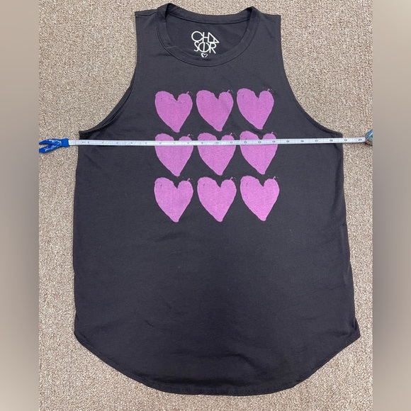 Chaser: Rock & Roll Hearts Tank, Women’s M - Picture 4 of 7